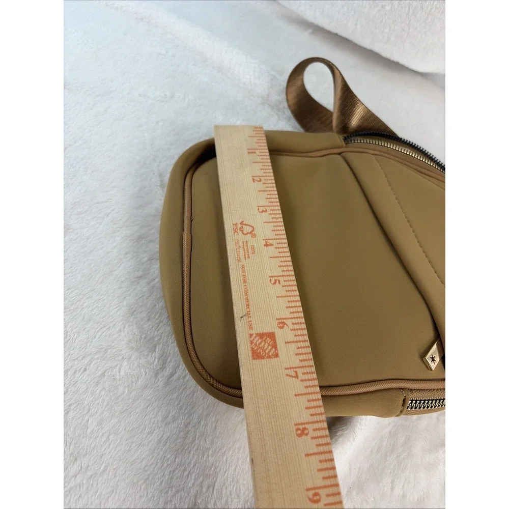 KEDZIE Sloane Sling Bag Camel Neoprene Crossbody Festival Streetwear Athleisure